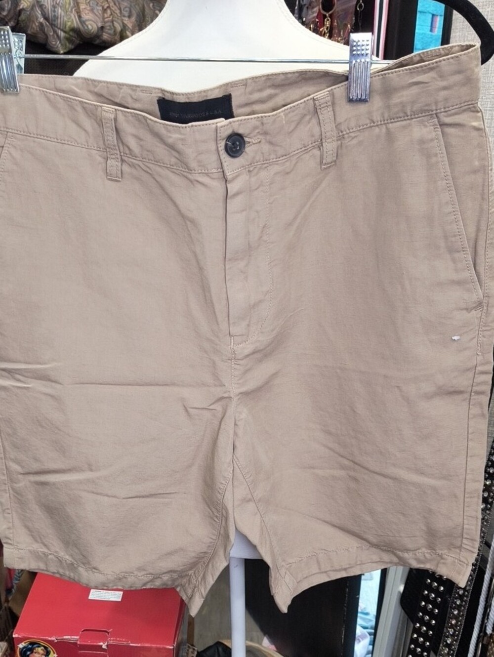 John Varvatos Men's Tan Chino Shorts, 33", EUC